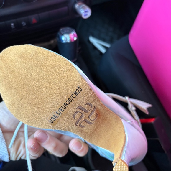 Burju Heels Holographic Lace-Up Dance Boots - Picture 3 of 6